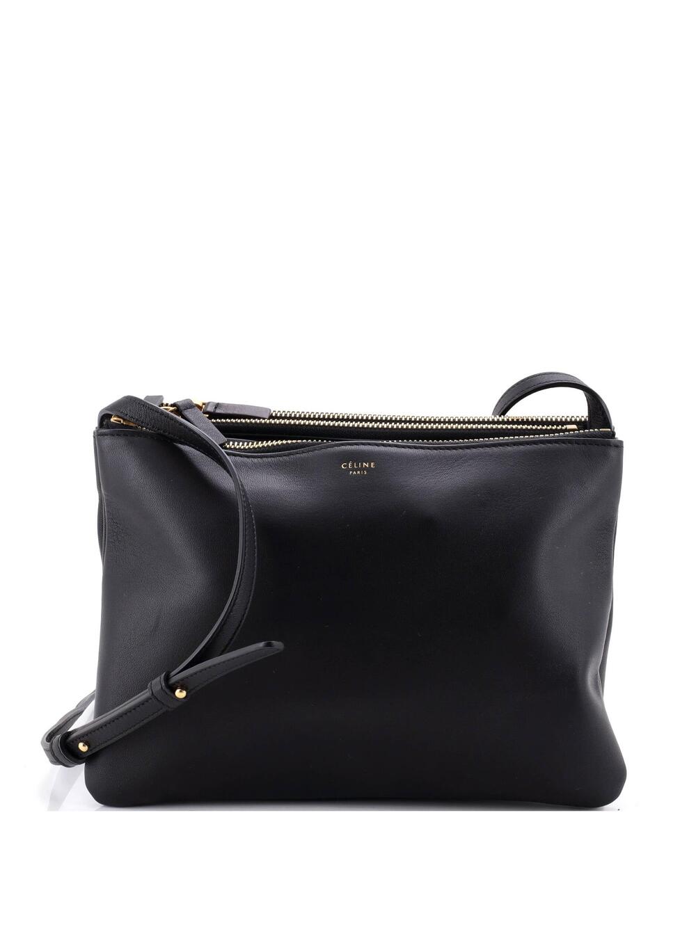 Celine Trio Crossbody Bag Leather Large #324443C93B